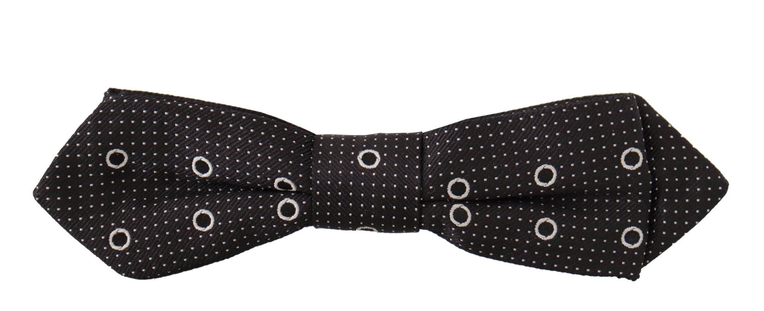 Dolce & Gabbana Polka Dot Seidenfliege in Schwarz und Weiß - Léoré
