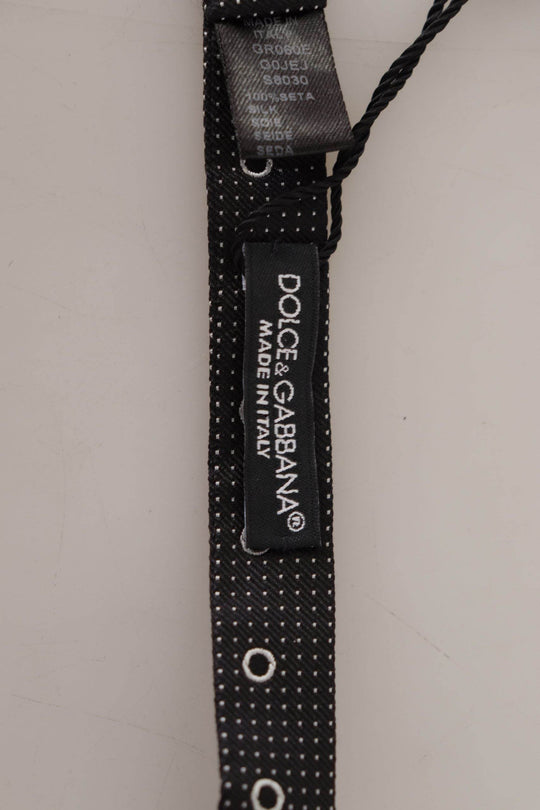 Dolce & Gabbana Polka Dot Seidenfliege in Schwarz und Weiß - Léoré