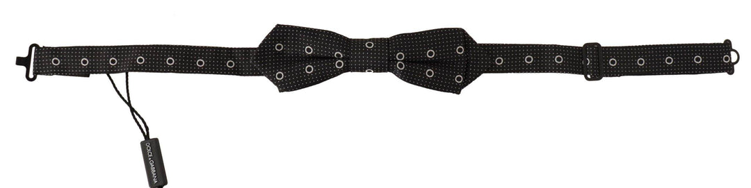 Dolce & Gabbana Polka Dot Seidenfliege in Schwarz und Weiß - Léoré
