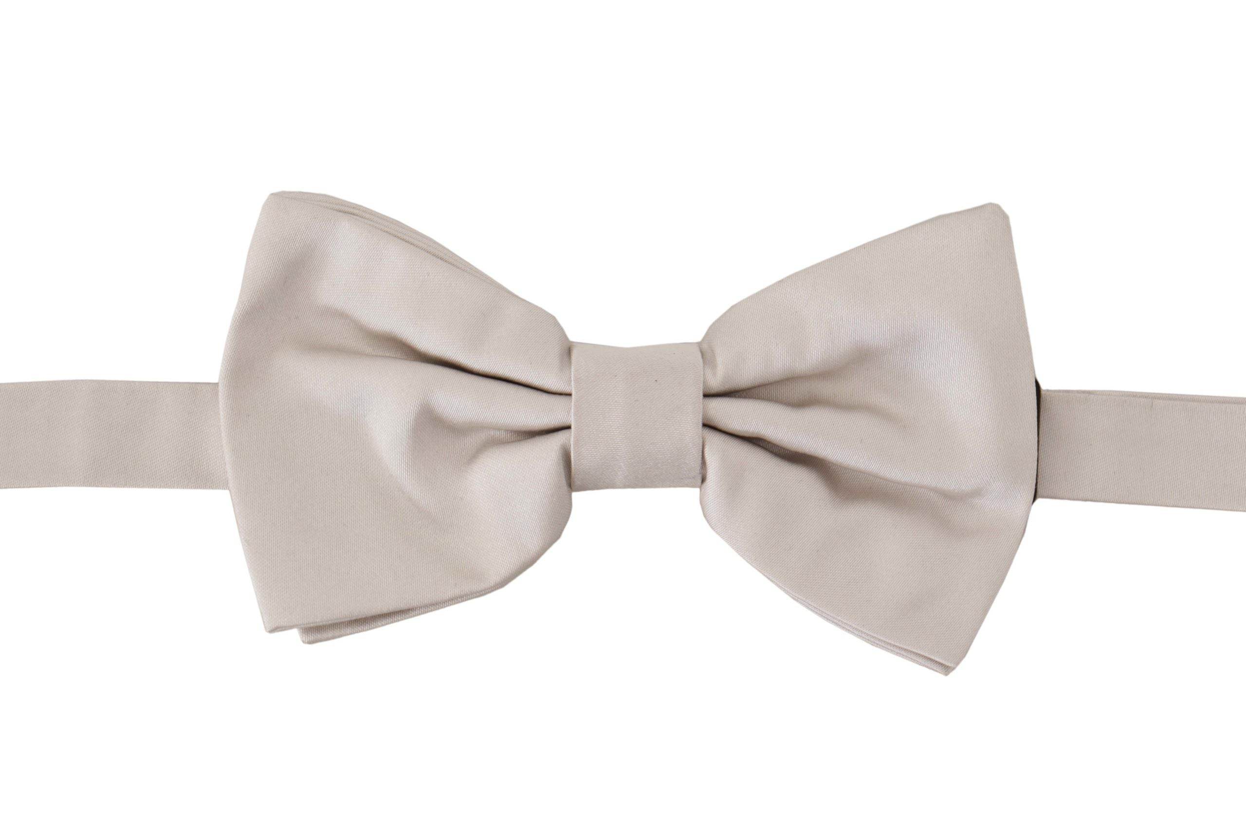 Dolce & Gabbana Exquisite graue Seidenfliege - Léoré