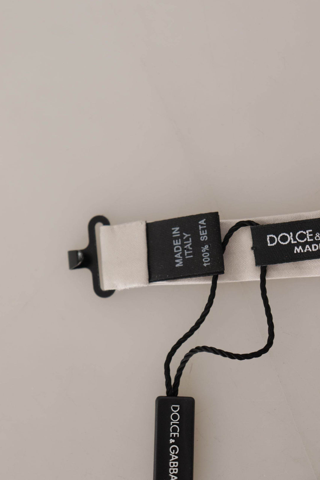 Dolce & Gabbana Exquisite graue Seidenfliege - Léoré
