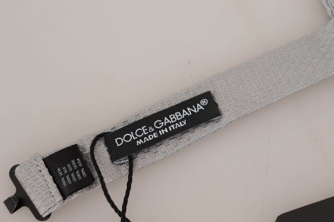 Dolce & Gabbana Schicke graue Seidenfliege - Léoré