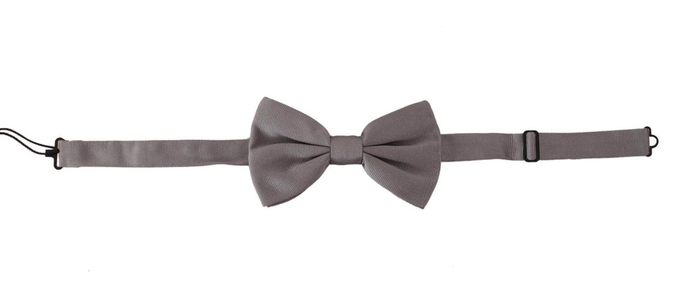 Dolce & Gabbana Elegante graue Seidenfliege - Léoré