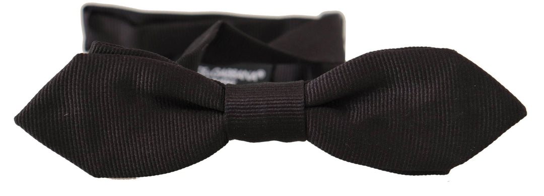 Dolce & Gabbana Elegante schwarze Seidenfliege - Léoré