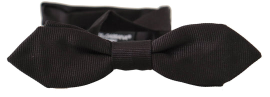 Dolce & Gabbana Elegante schwarze Seidenfliege - Léoré