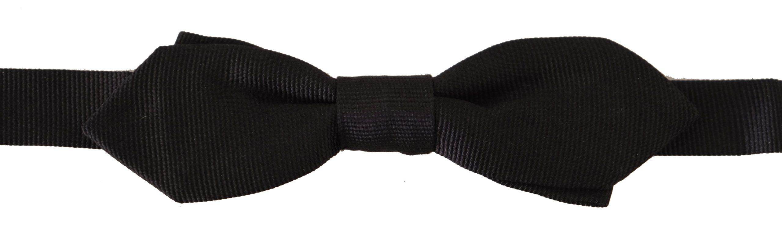 Dolce & Gabbana Elegante schwarze Seidenfliege - Léoré