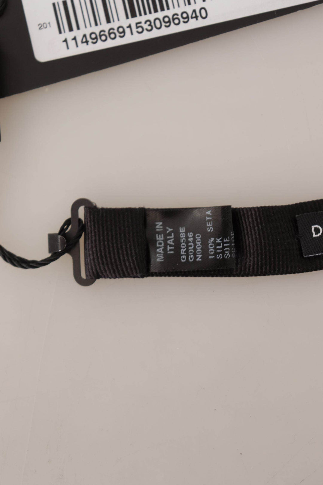 Dolce & Gabbana Elegante schwarze Seidenfliege - Léoré