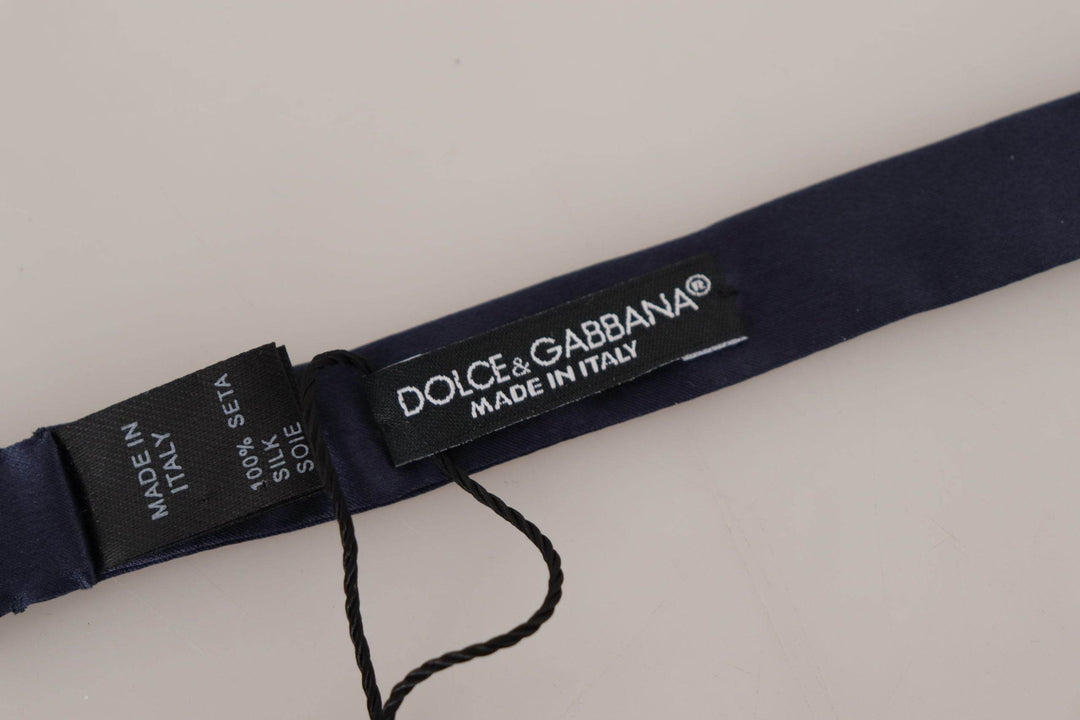 Dolce & Gabbana Wunderschöne blaue Seidenfliege - Léoré