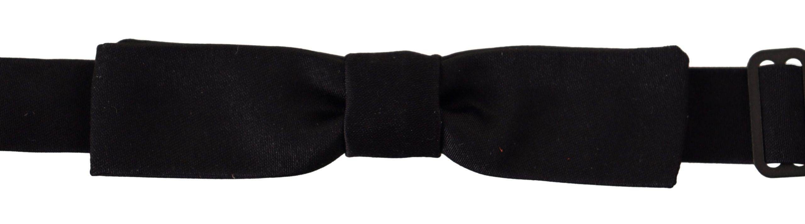 Dolce & Gabbana Elegante schwarze Seidenfliege - Léoré
