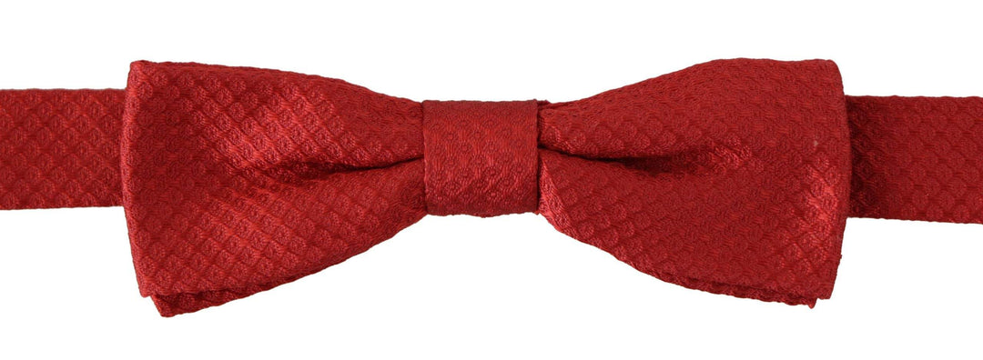 Dolce & Gabbana Elegante rote Seidenfliege - Léoré