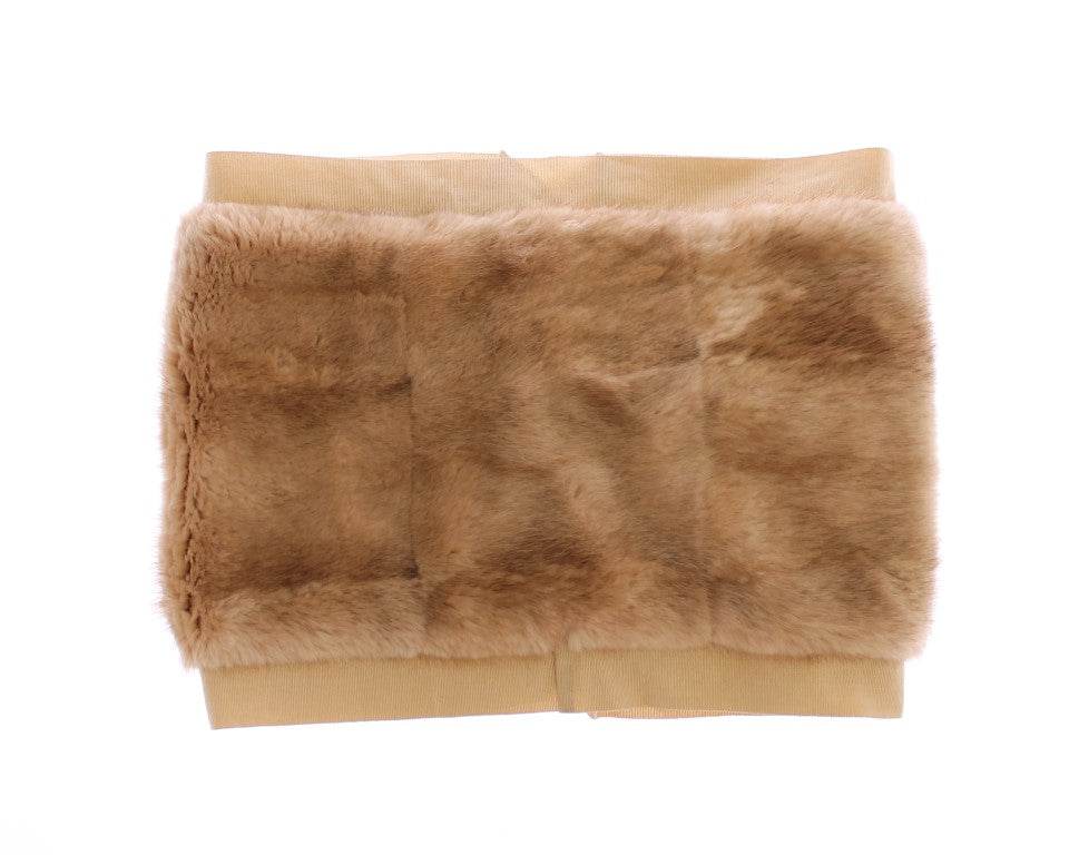 Dolce & Gabbana Exklusive Beige MINK Pelzschal Wrap - Léoré