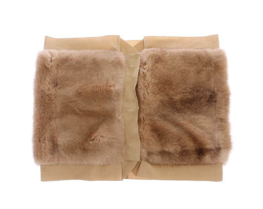 Dolce & Gabbana Exklusive Beige MINK Pelzschal Wrap - Léoré