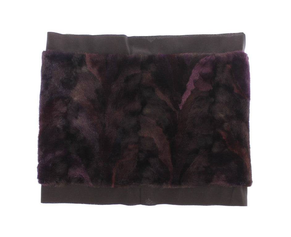 Dolce & Gabbana Exquisiter lila MINK Pelzschal Wrap - Léoré