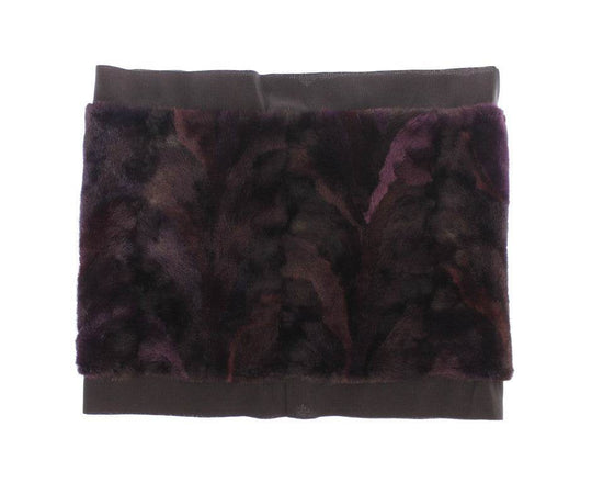 Dolce & Gabbana Exquisiter lila MINK Pelzschal Wrap - Léoré