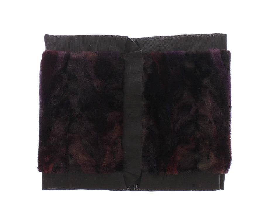 Dolce & Gabbana Exquisiter lila MINK Pelzschal Wrap - Léoré