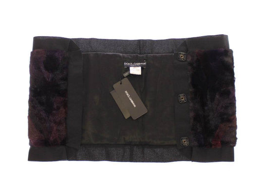Dolce & Gabbana Exquisiter lila MINK Pelzschal Wrap - Léoré