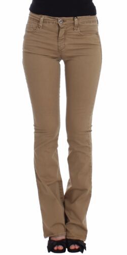 Costume National Beige Geradbeinige Denim-Hose Stretch-Jeans