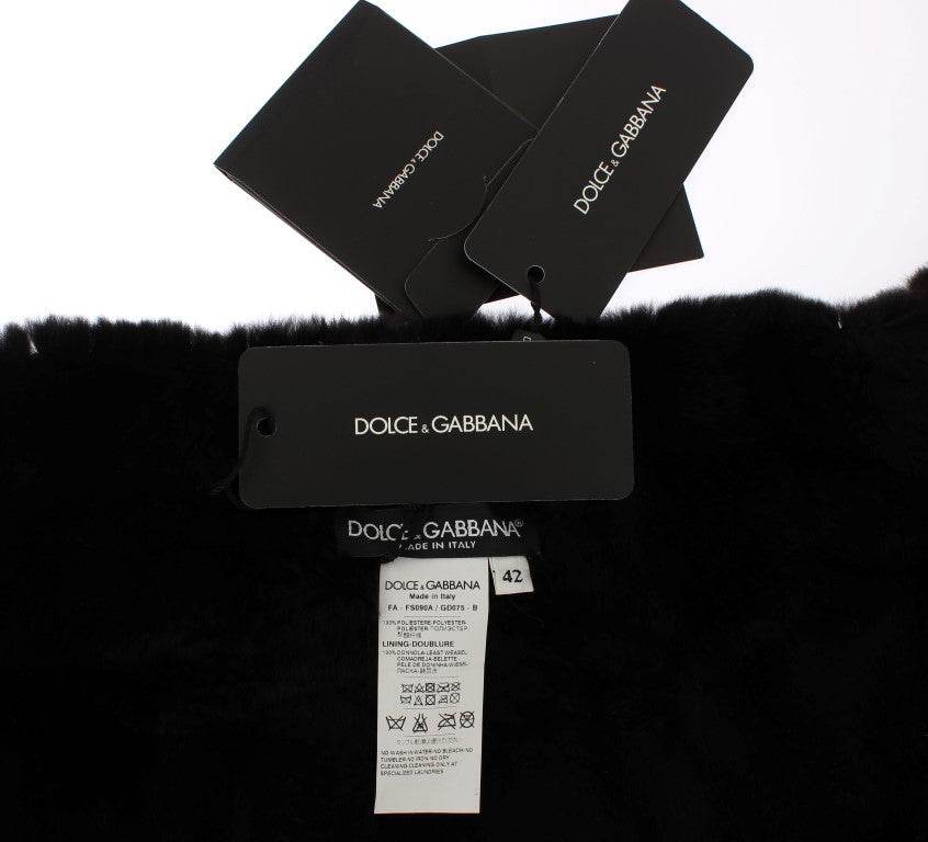 Dolce & Gabbana Eleganter floraler Pelzschal mit Pailletten - Léoré