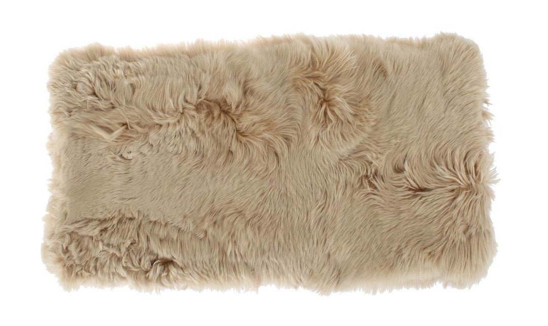 Dolce & Gabbana Elegantes Umhängetuch aus Alpakafell in Beige - Léoré