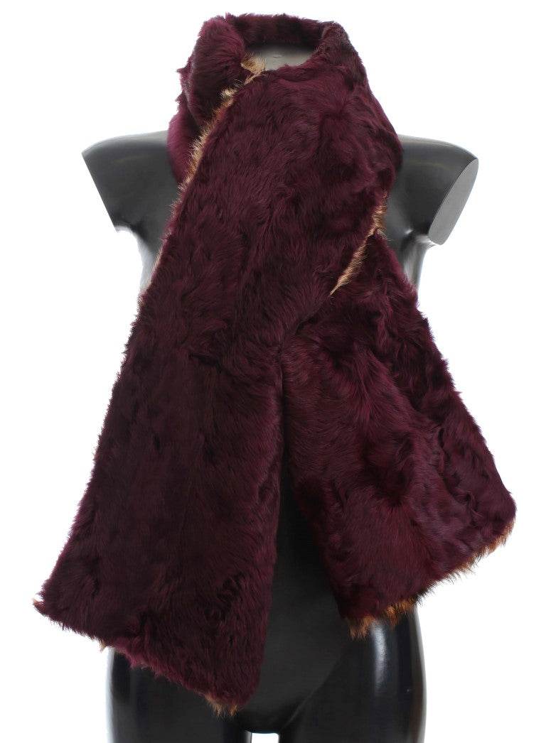 Dolce & Gabbana Exquisiter Lammfellschal mit Leopardenmuster - Léoré