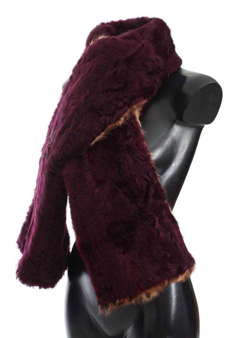 Dolce & Gabbana Exquisiter Lammfellschal mit Leopardenmuster - Léoré
