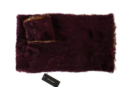 Dolce & Gabbana Exquisiter Lammfellschal mit Leopardenmuster - Léoré