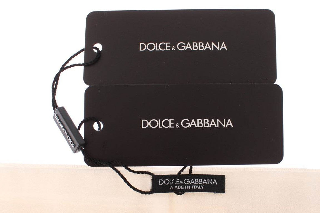 Dolce & Gabbana Eleganter weißer Seidenkummerbund - Léoré