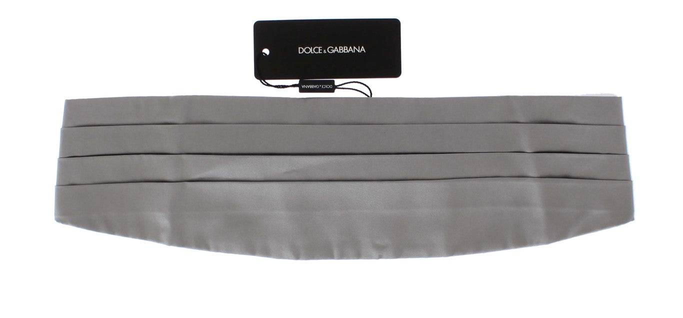 Dolce & Gabbana Eleganter Kummerbund aus Silberseide - Léoré