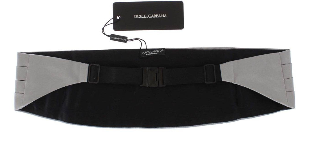 Dolce & Gabbana Eleganter Kummerbund aus Silberseide - Léoré