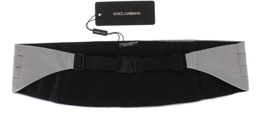 Dolce & Gabbana Eleganter Kummerbund aus Silberseide - Léoré