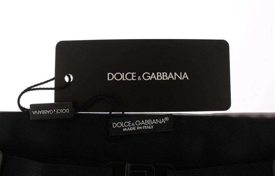 Dolce & Gabbana Eleganter Kummerbund aus Silberseide - Léoré