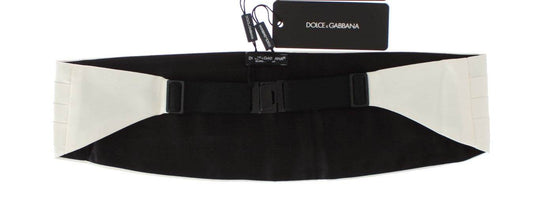 Dolce & Gabbana Exklusiver weißer Seidenkummerbund - Léoré