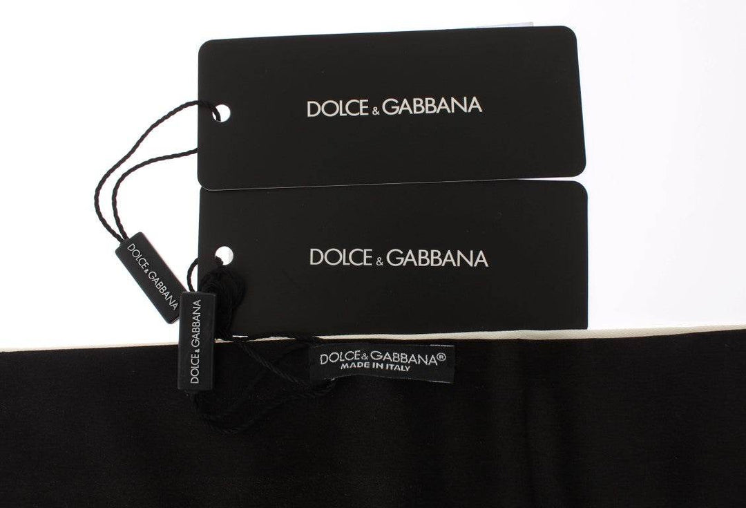 Dolce & Gabbana Exklusiver weißer Seidenkummerbund - Léoré