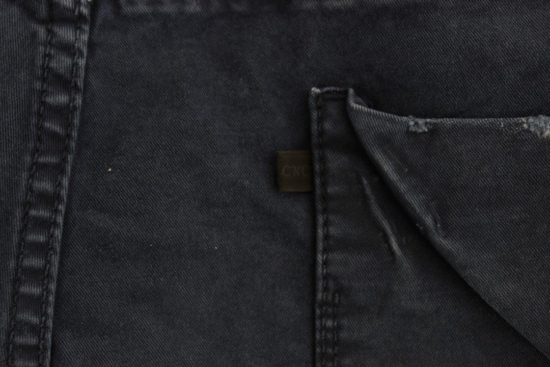 Costume National Blaue Denim-Jeans aus Baumwollmischung