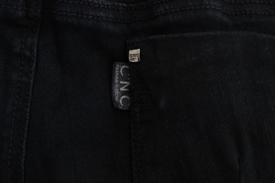 Costume National Schwarze Slim Fit Denim-Jeans aus Baumwolle