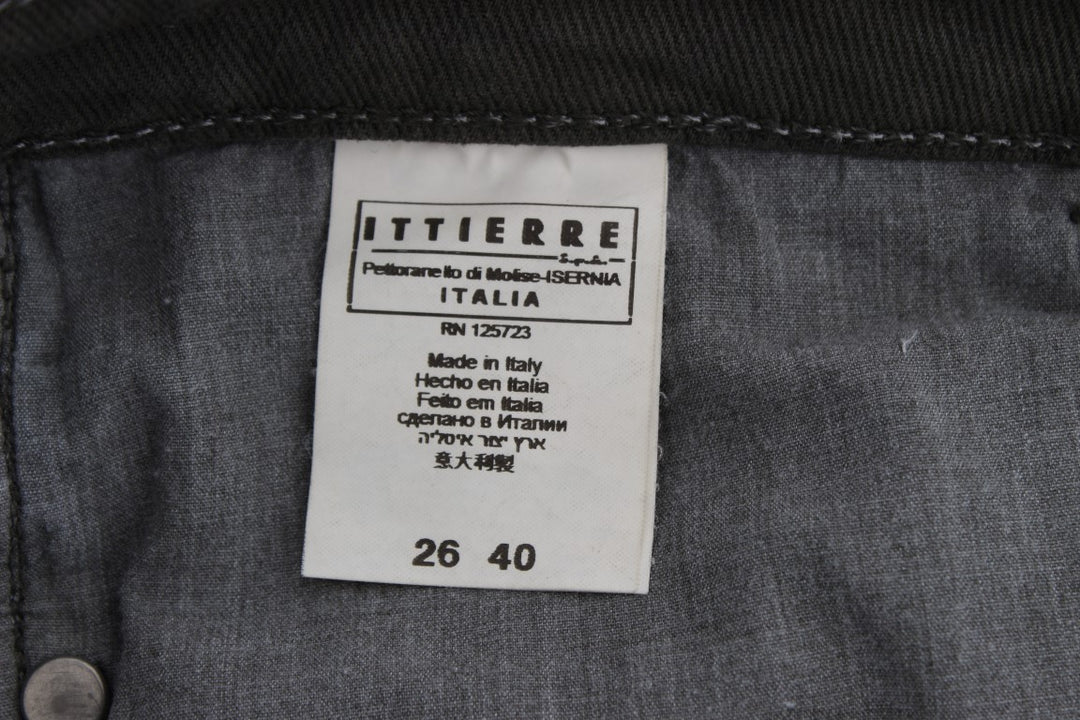 Costume National Grüne Slim Fit Jeans aus Baumwollmischung