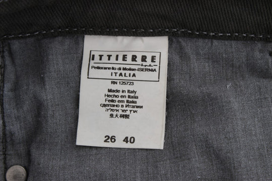 Costume National Grüne Slim Fit Jeans aus Baumwollmischung