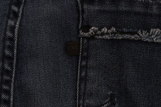 Costume National Blaue Slim Fit Jeans aus Baumwollmischung