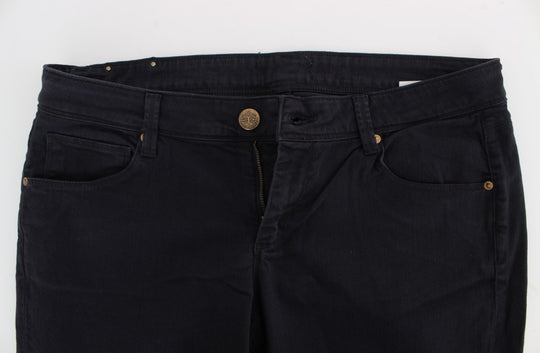 Ermanno Scervino Blaue Baumwollmischung Casual Fit Hose