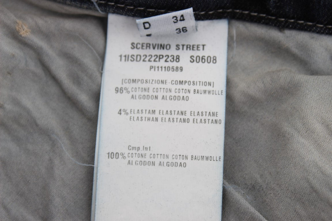 Ermanno Scervino Blaue Slim Fit Jeans aus Baumwollmischung