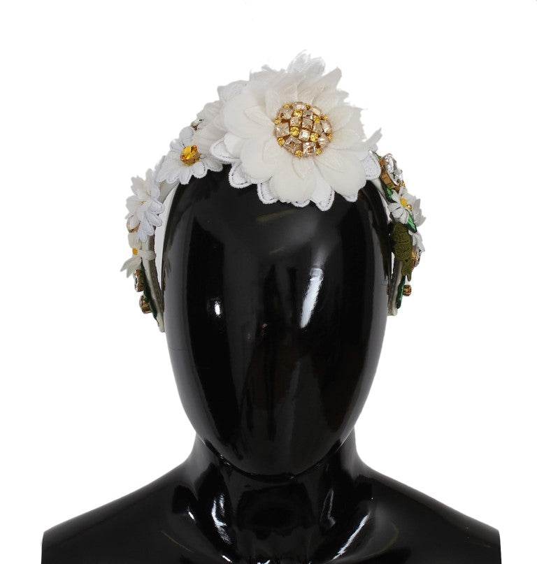 Dolce & Gabbana Sonnenblumen-Kristall-Luxus-Stirnband - Léoré