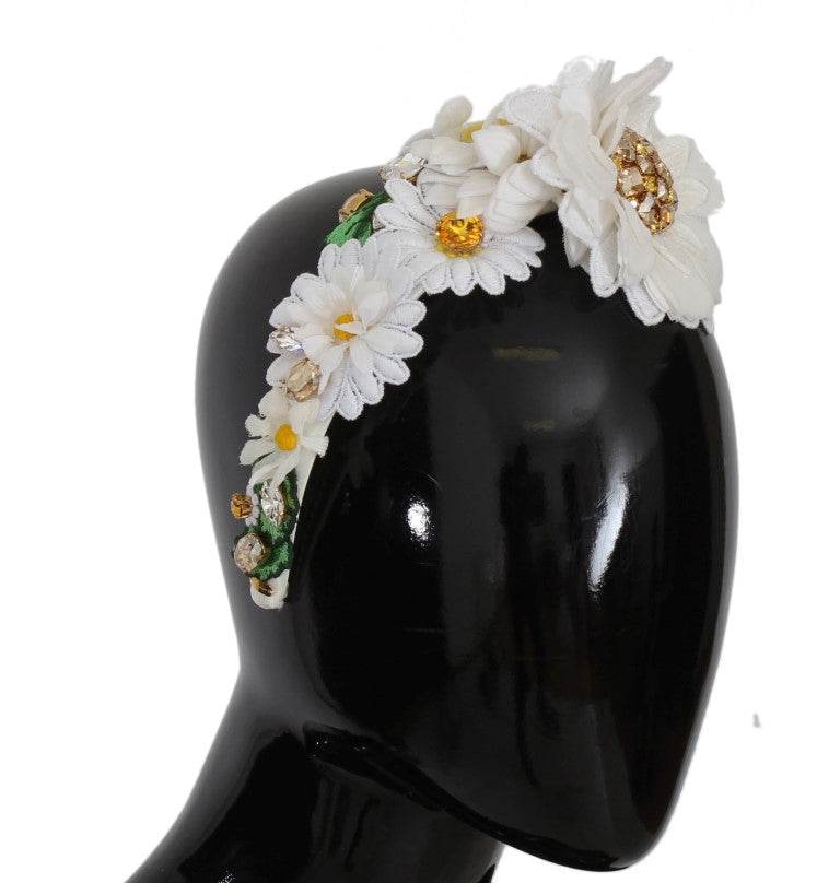 Dolce & Gabbana Sonnenblumen-Kristall-Luxus-Stirnband - Léoré