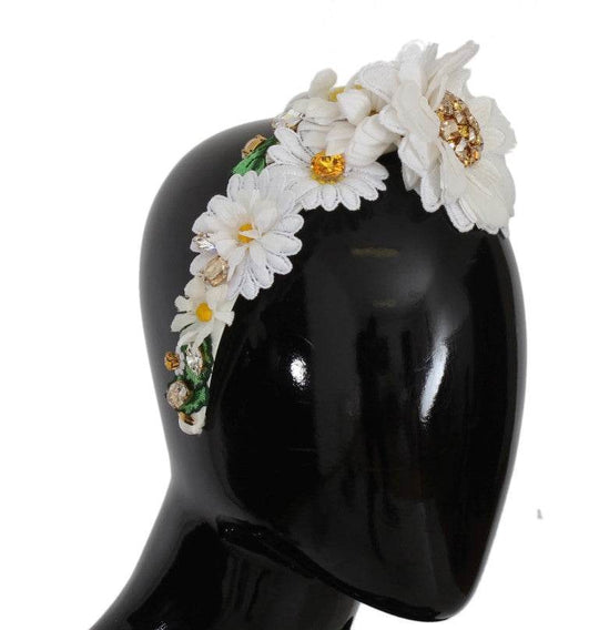 Dolce & Gabbana Sonnenblumen-Kristall-Luxus-Stirnband - Léoré