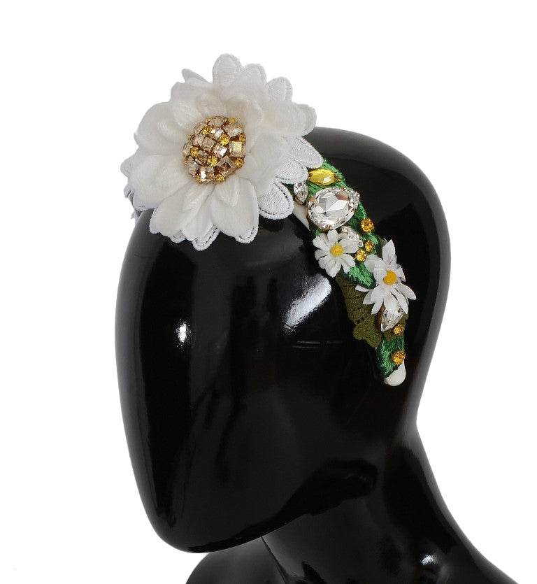 Dolce & Gabbana Sonnenblumen-Kristall-Luxus-Stirnband - Léoré