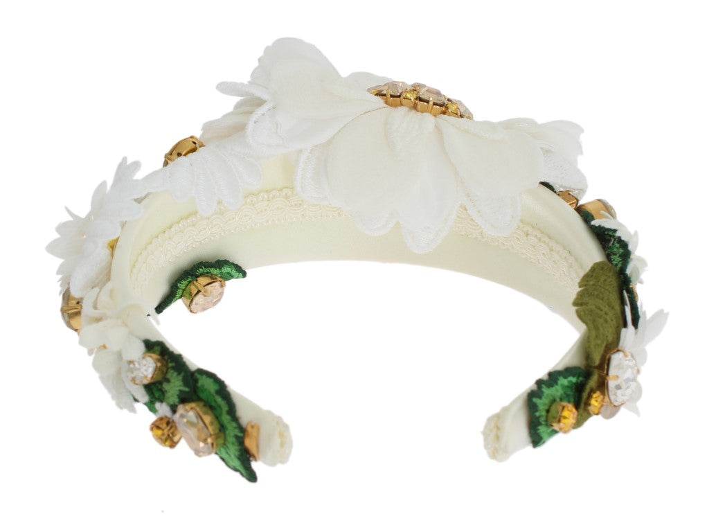 Dolce & Gabbana Sonnenblumen-Kristall-Luxus-Stirnband - Léoré