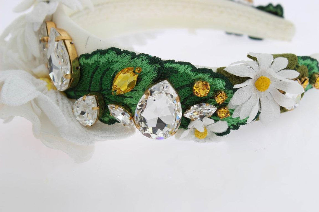Dolce & Gabbana Sonnenblumen-Kristall-Luxus-Stirnband - Léoré