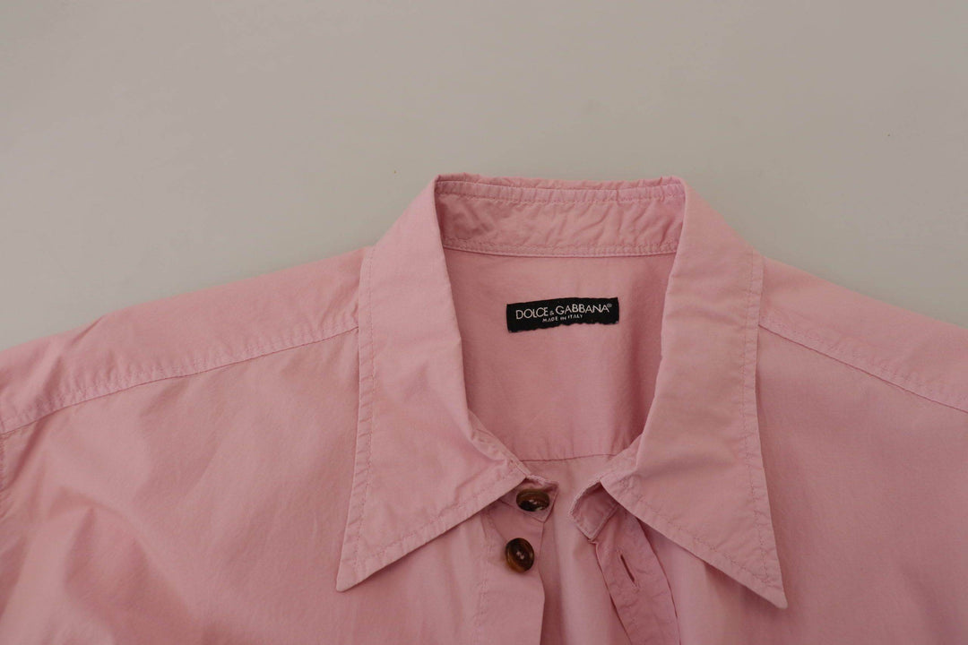 Dolce & Gabbana Elegantes rosa Freizeithemd aus Baumwolle - Léoré