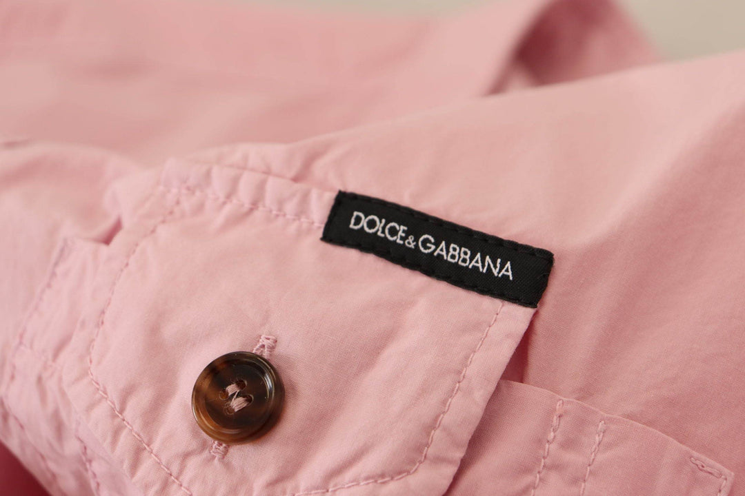 Dolce & Gabbana Elegantes rosa Freizeithemd aus Baumwolle - Léoré