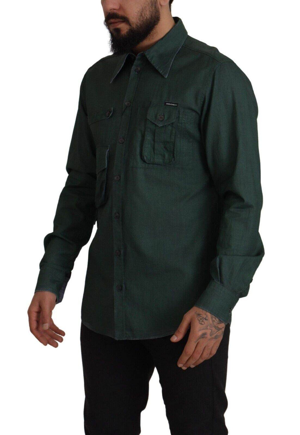 Dolce & Gabbana Emerald Elegance Slim Fit Freizeithemd - Léoré