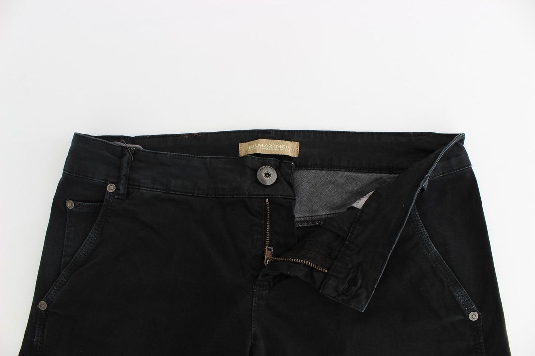 Ermanno Scervino Blaue Slim Jeans Denim-Hosen Skinny Leg Straight